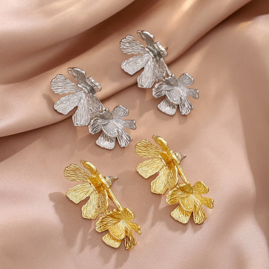 1 Pair Sweet Simple Style Flower Zinc Alloy Ear Studs