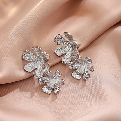 1 Pair Sweet Simple Style Flower Zinc Alloy Ear Studs