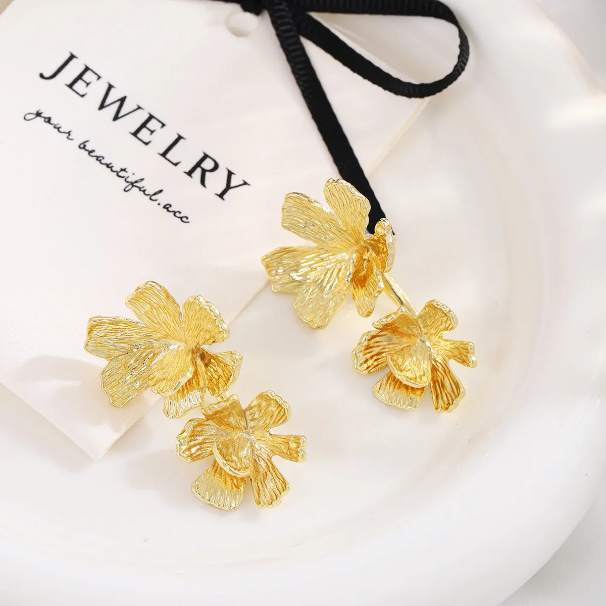 1 Pair Sweet Simple Style Flower Zinc Alloy Ear Studs