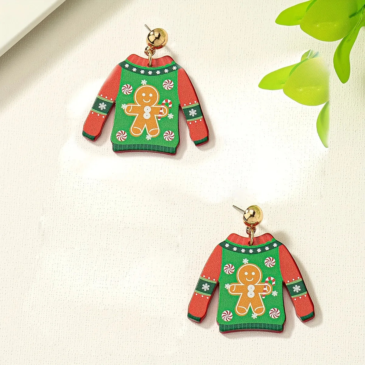 1 Pair Sweet Simple Style Santa Claus Arylic Drop Earrings