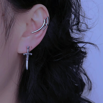 1 Pair Sweet Solid Color Plating Alloy Ear Cuffs