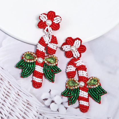 1 Pair Sweet Streetwear Leaves Plastic Drop Earrings