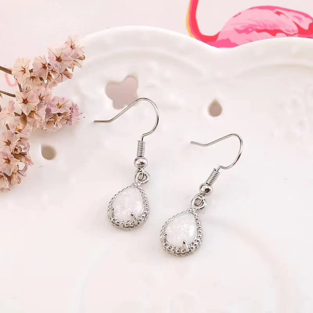 1 Pair Sweet Water Droplets Alloy Ear Hook