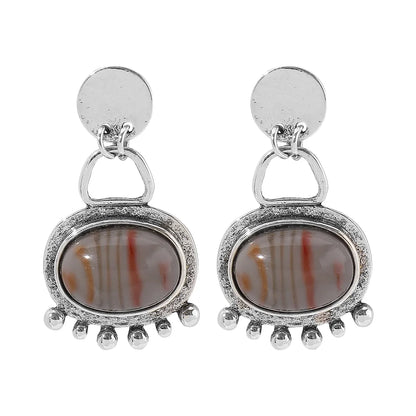 1 Pair Vacation Ethnic Style Color Block Alloy Drop Earrings