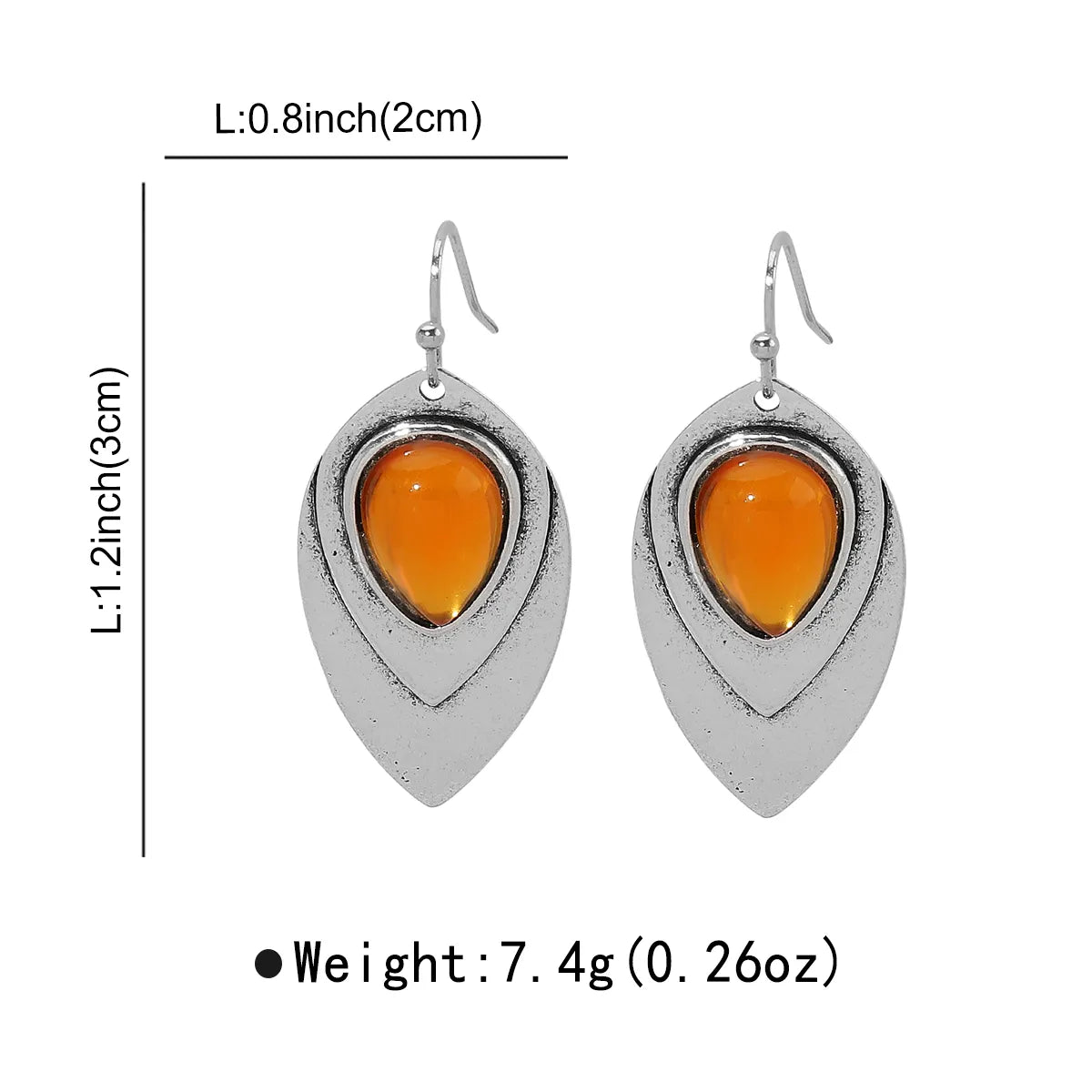 1 Pair Vacation Ethnic Style Color Block Alloy Drop Earrings