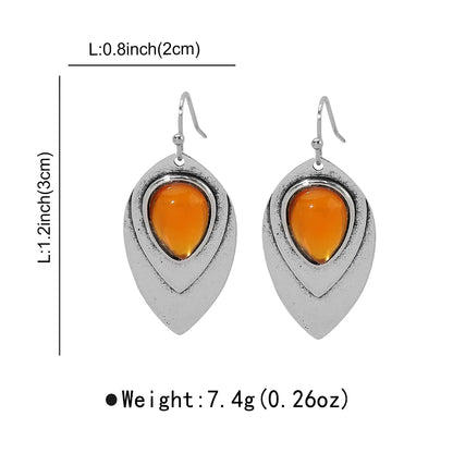 1 Pair Vacation Ethnic Style Color Block Alloy Drop Earrings