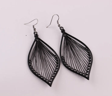 1 Pair Vacation Leaf Alloy Plating Women's Drop Earrings