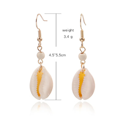 1 Pair Vacation Shell Shell Drop Earrings