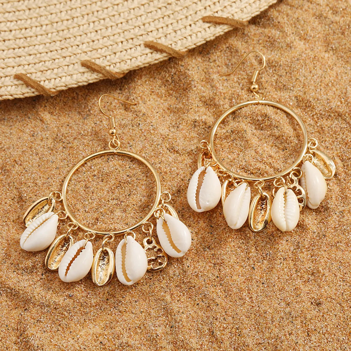 1 Pair Vacation Shell Shell Drop Earrings