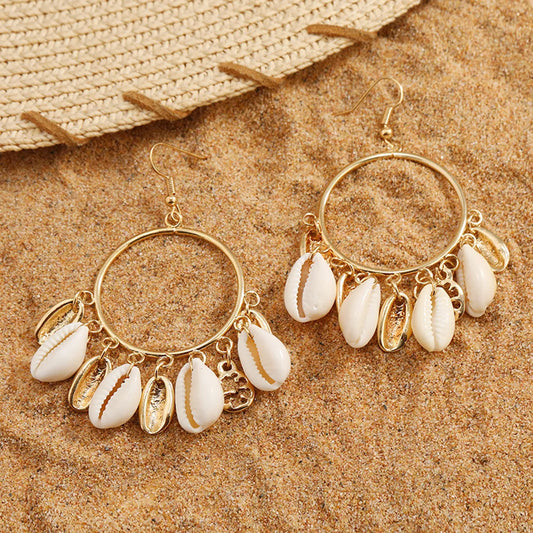 1 Pair Vacation Shell Shell Drop Earrings