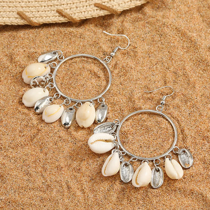 1 Pair Vacation Shell Shell Drop Earrings