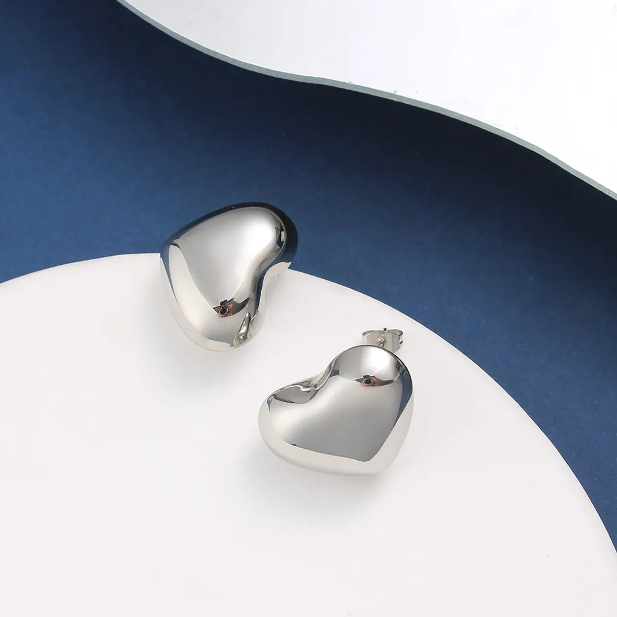 1 Pair Vacation Sweet Heart Shape 304 Stainless Steel 316 Stainless Steel  Ear Studs