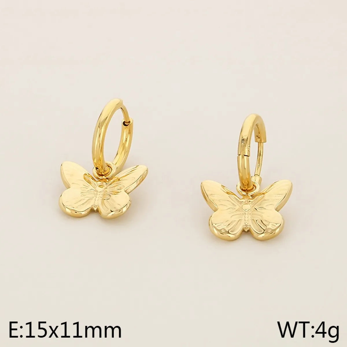 1 Pair Vintage Style Bow Knot Plating 304 Stainless Steel 18K Gold Plated Ear Studs