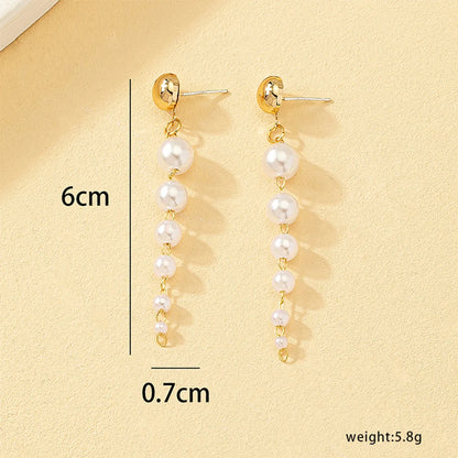 1 Pair Vintage Style Color Block Plating Alloy Drop Earrings