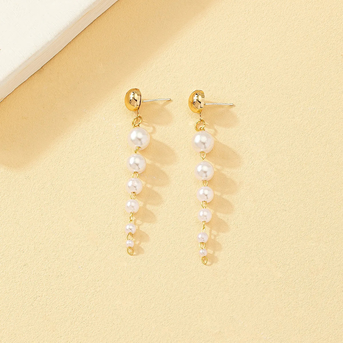 1 Pair Vintage Style Color Block Plating Alloy Drop Earrings