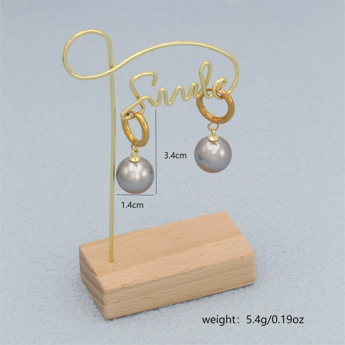 1 Pair Vintage Style Romantic Simple Style Round Plating Inlay 304 Stainless Steel Pearl 18K Gold Plated Drop Earrings