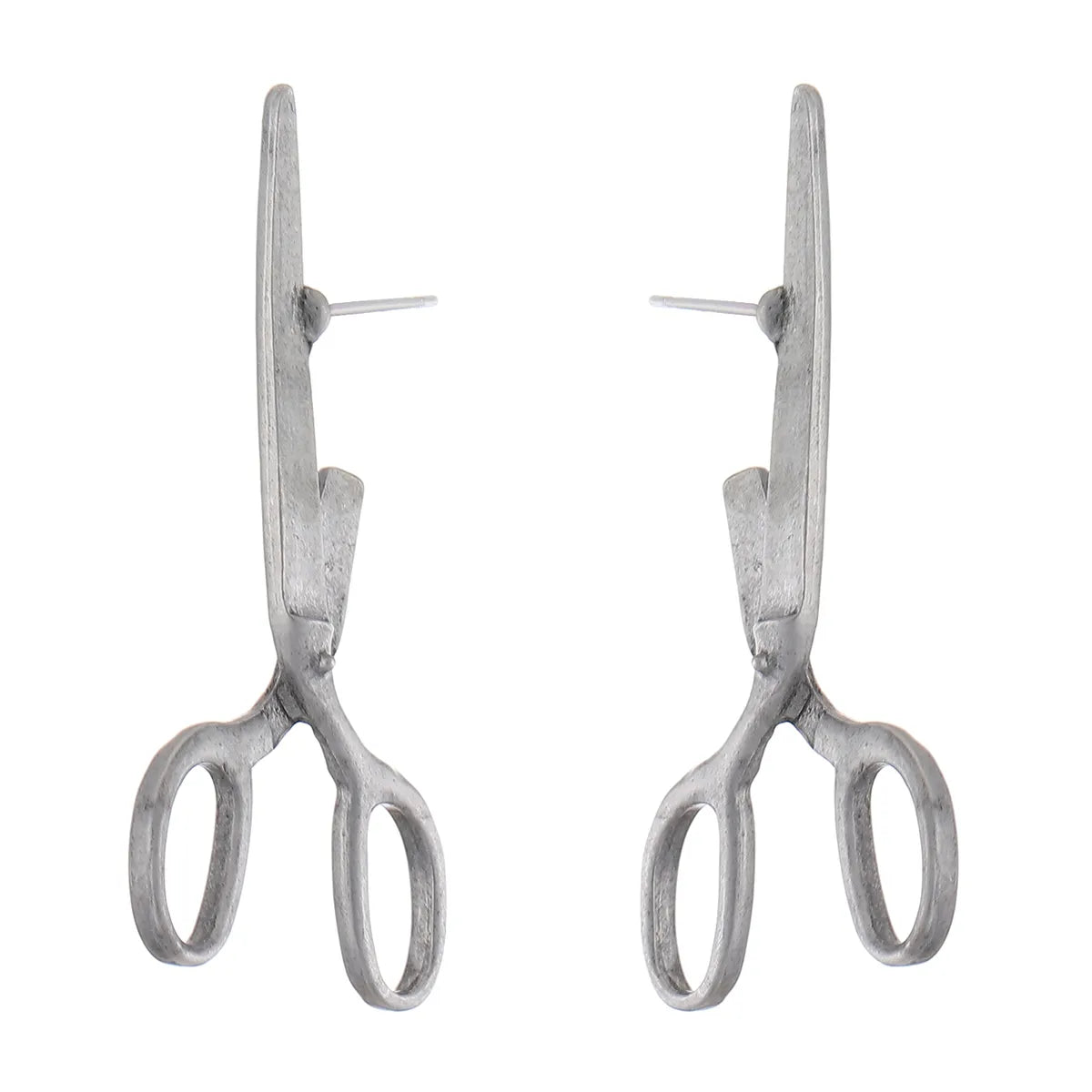 1 Pair Vintage Style Simple Style Scissors Plating Alloy 14k Gold Plated Silver Plated Ear Studs