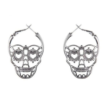 1 Pair Vintage Style Skull Plating Alloy Earrings