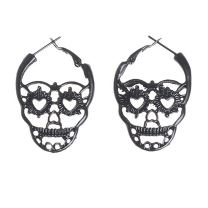 1 Pair Vintage Style Skull Plating Alloy Earrings