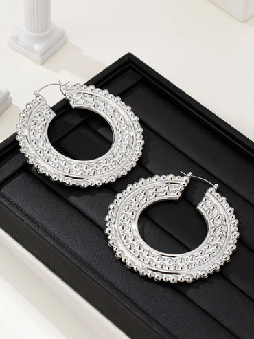 1 Pair Vintage Style Vacation Solid Color Ferroalloy Earrings