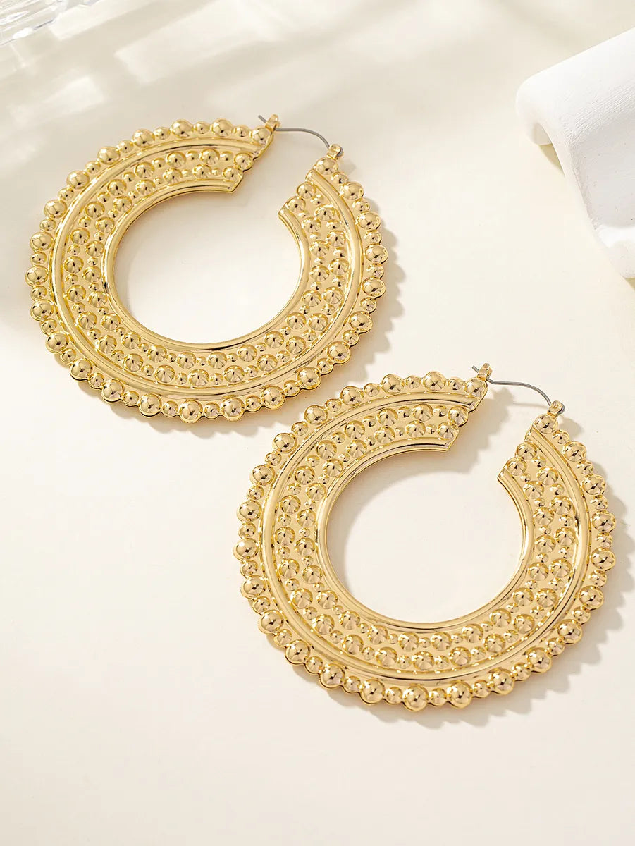 1 Pair Vintage Style Vacation Solid Color Ferroalloy Earrings