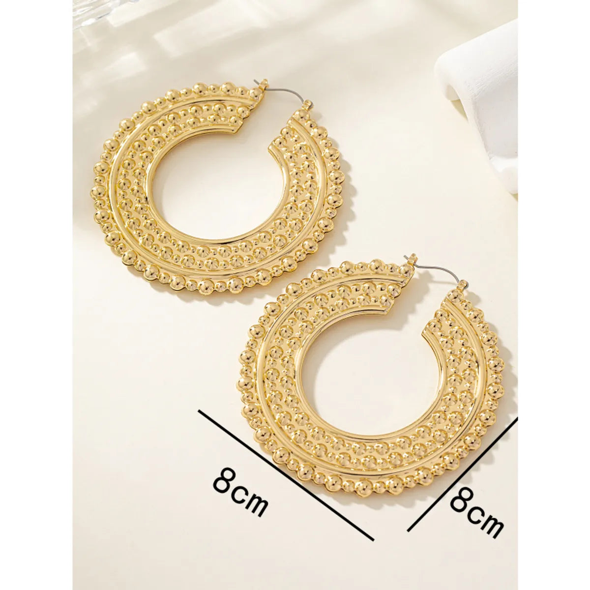 1 Pair Vintage Style Vacation Solid Color Ferroalloy Earrings