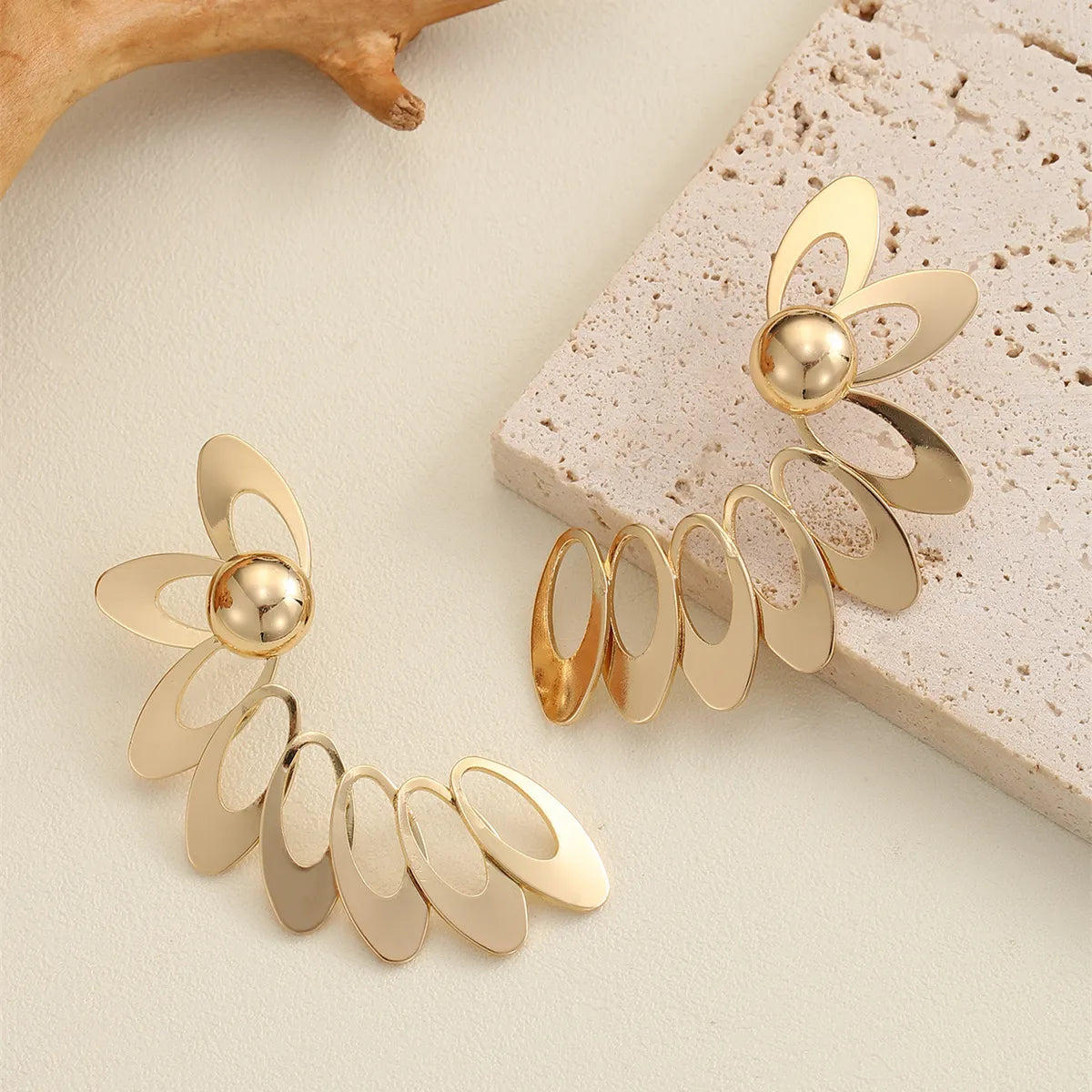 1 Pair Vintage Style Wings Plating Alloy Ear Studs