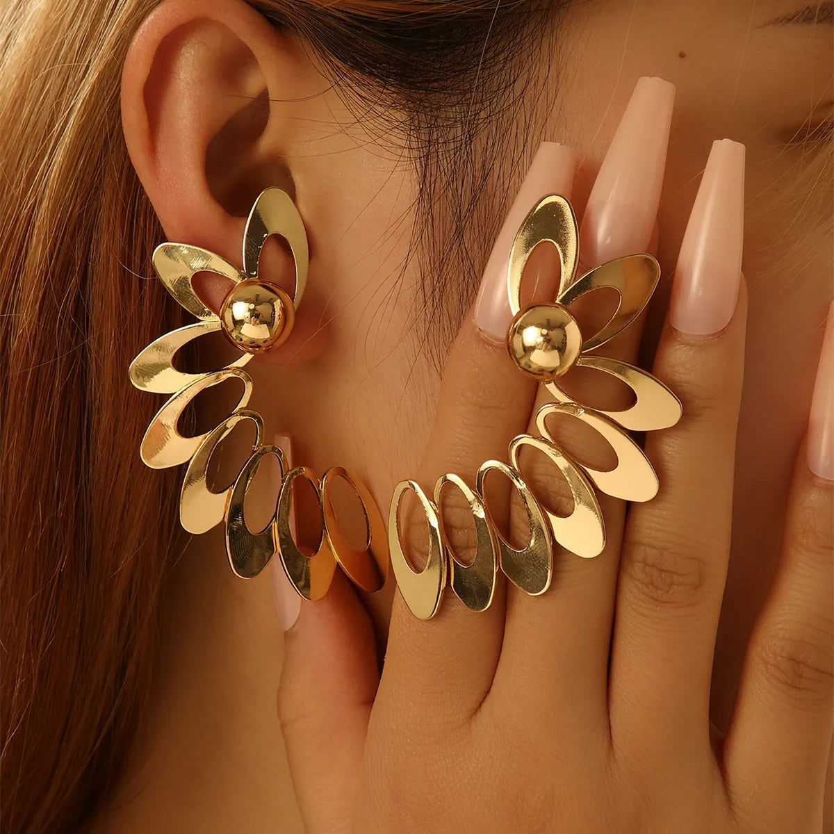 1 Pair Vintage Style Wings Plating Alloy Ear Studs