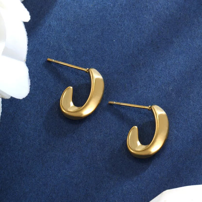 1 Pair XUPING Simple Style Commute Irregular Geometric 304 Stainless Steel Ear Studs