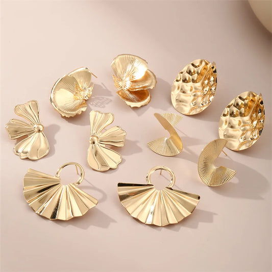 1 Pair Y2K Exaggerated Beach Floral Alloy Ear Studs