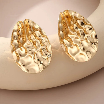 1 Pair Y2K Exaggerated Beach Floral Alloy Ear Studs