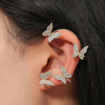 1 PCS/Package Elegant Luxurious Butterfly Alloy Ear Cuffs