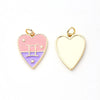 1 PCS/Package Hole 3~3.9mm Copper Gold Plated Constellation Heart Shape Polished Pendant