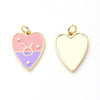 1 PCS/Package Hole 3~3.9mm Copper Gold Plated Constellation Heart Shape Polished Pendant