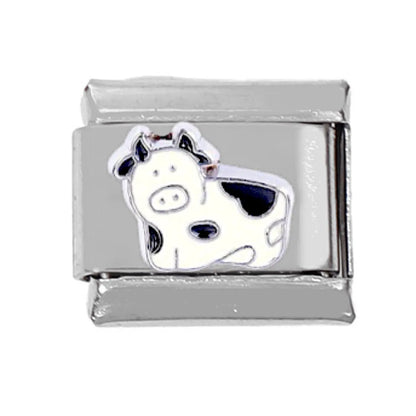 1 Piece 1*0.9CM 304 Stainless Steel Animal Italian Charms