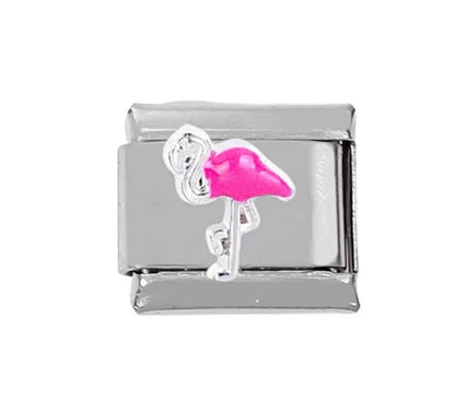 1 Piece 1*0.9CM 304 Stainless Steel Animal Italian Charms