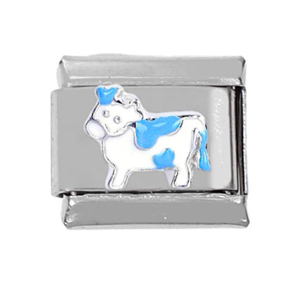 1 Piece 1*0.9CM 304 Stainless Steel Animal Italian Charms