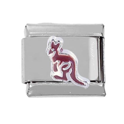 1 Piece 1*0.9CM 304 Stainless Steel Animal Italian Charms