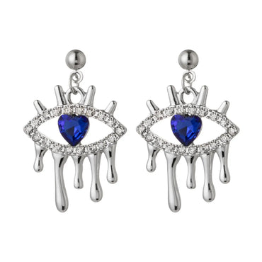 1 Piece 1 Pair Fashion Eye Alloy Plating Artificial Gemstones Women's Earrings