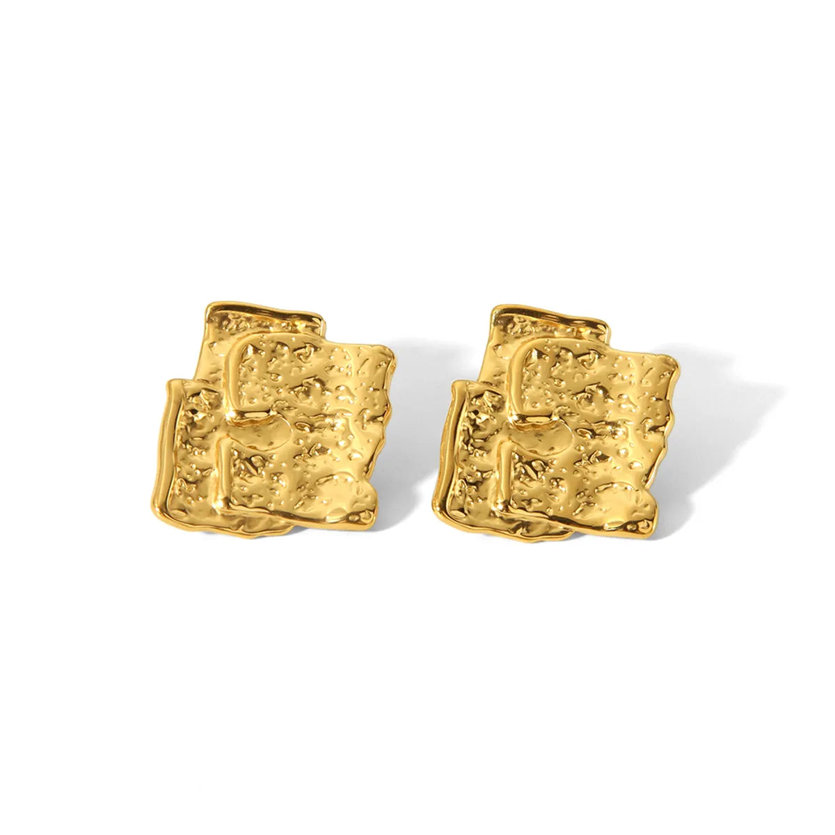 1 Piece 1 Pair Nordic Style Modern Style African Style Geometric 304 Stainless Steel 18K Gold Plated Ear Studs