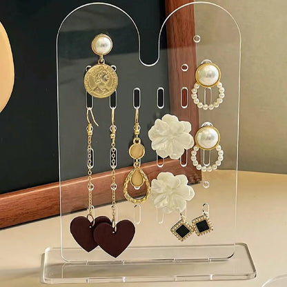 1 Piece 1 Set Arylic Simple Style Transparent Jewelry Display