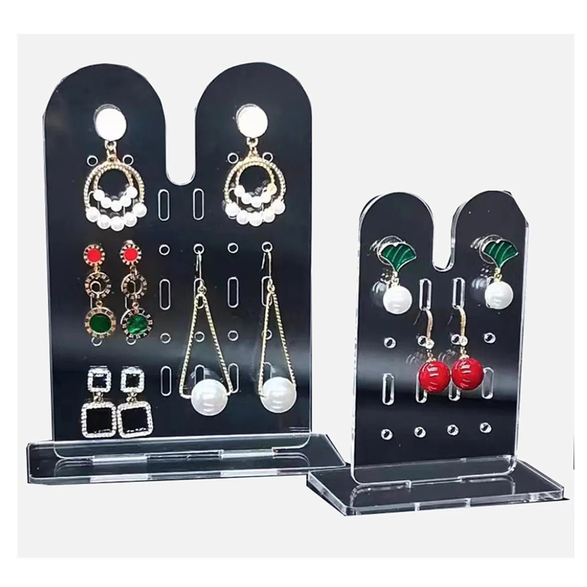 1 Piece 1 Set Arylic Simple Style Transparent Jewelry Display