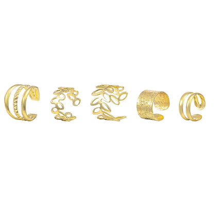 1 Piece 1 Set Basic Modern Style Classic Style C Shape U Shape Plating Inlay Alloy Artificial Crystal Ear Cuffs