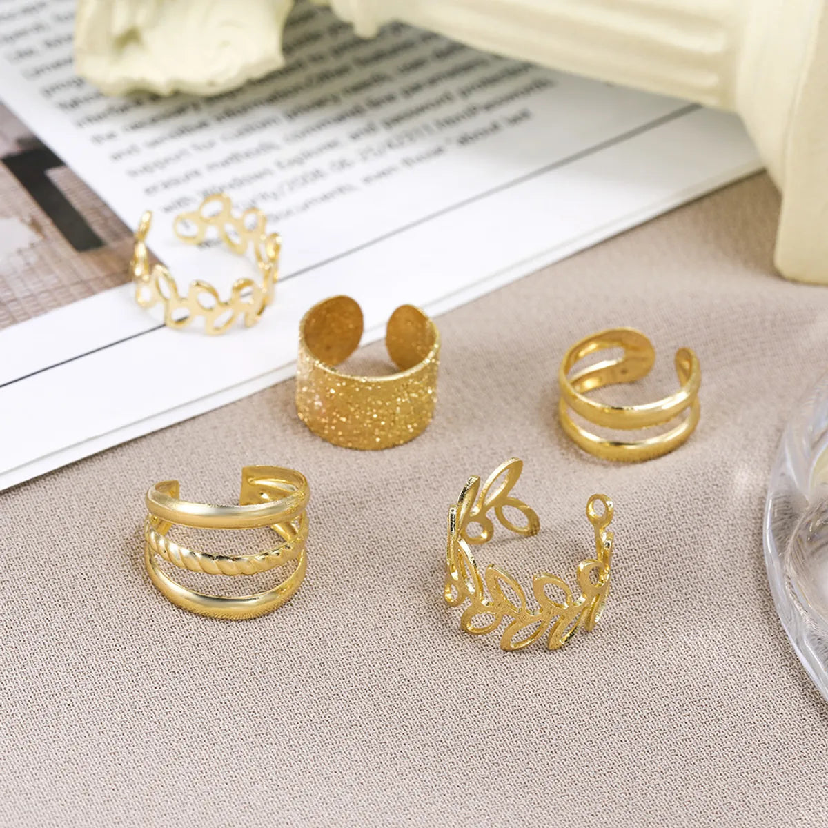 1 Piece 1 Set Basic Modern Style Classic Style C Shape U Shape Plating Inlay Alloy Artificial Crystal Ear Cuffs