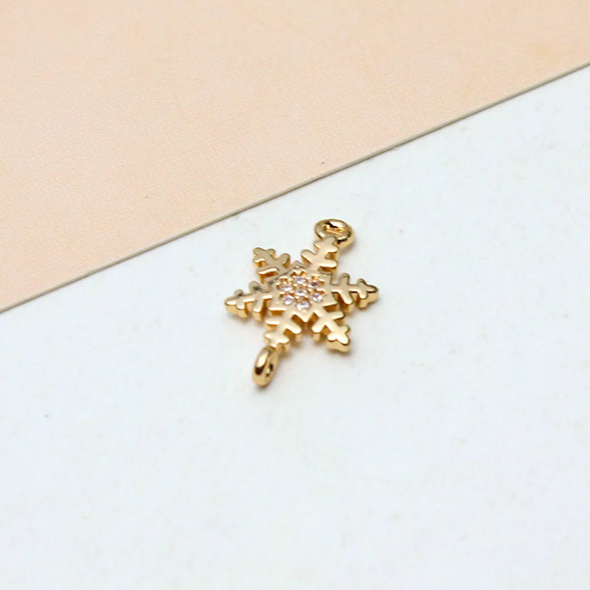 1 Piece 10*11mm 14*16MM Copper Zircon Hexagram Snowflake Pendant