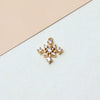 1 Piece 10*11mm 14*16MM Copper Zircon Hexagram Snowflake Pendant