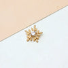 1 Piece 10*11mm 14*16MM Copper Zircon Hexagram Snowflake Pendant