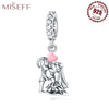 1 Piece 10*21mm 11 * 19mm 9*24mm Sterling Silver Zircon Human Heart Shape Polished Pendant