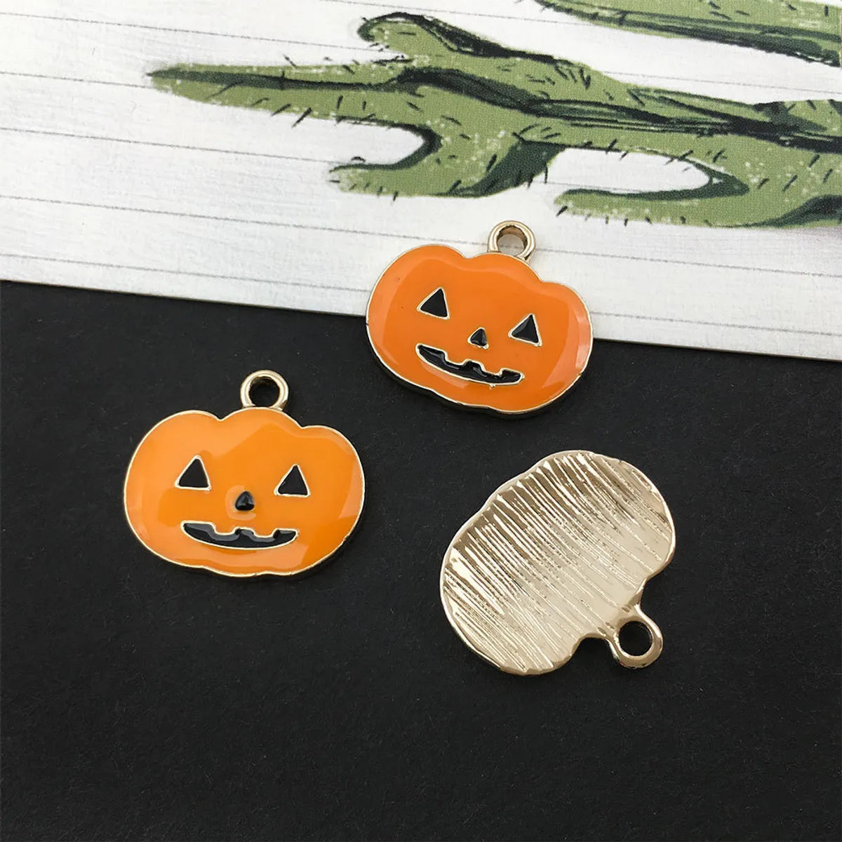 1 Piece 10 * 23mm 12 * 15mm 18 * 20mm Alloy Pumpkin Spider Ghost Pendant