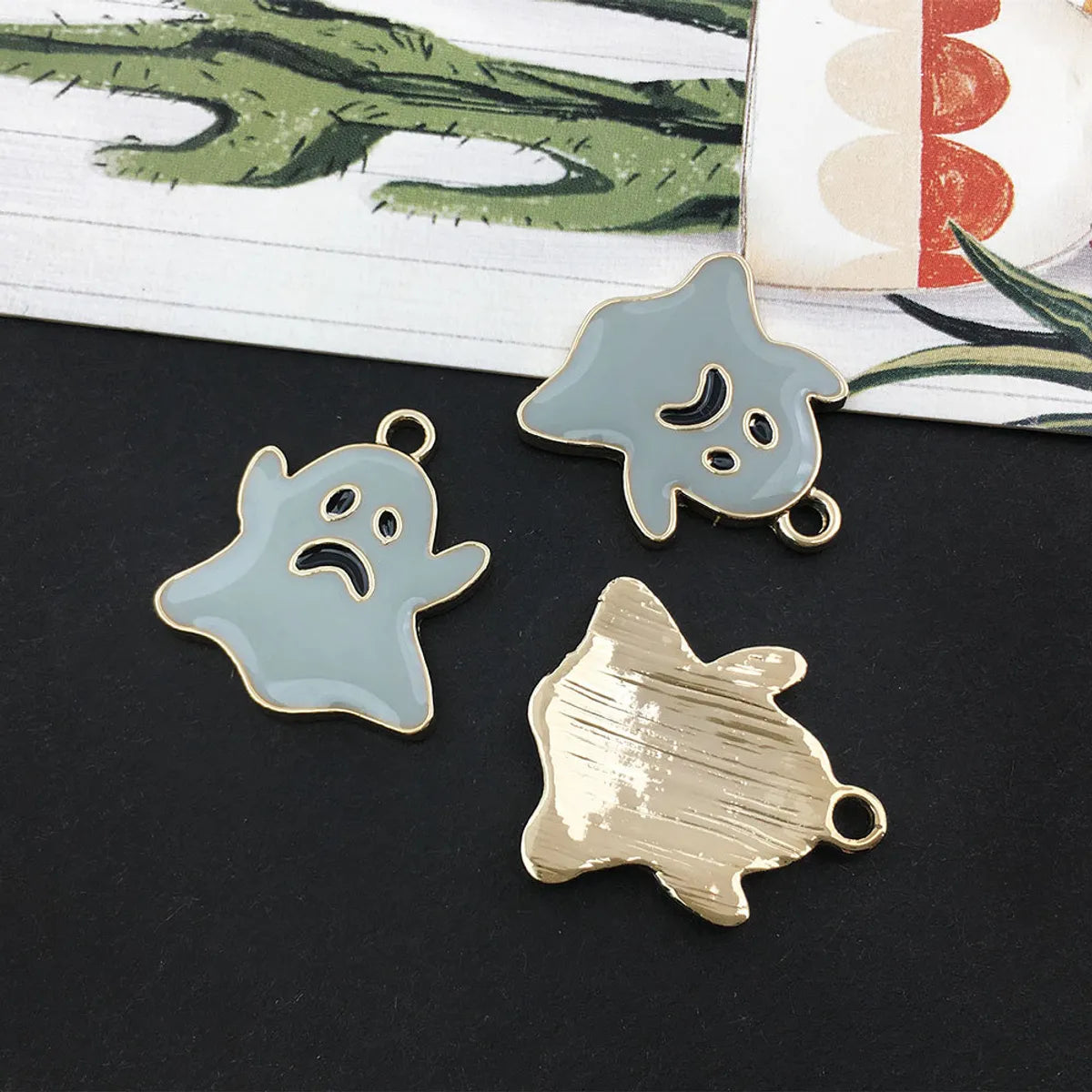 1 Piece 10 * 23mm 12 * 15mm 18 * 20mm Alloy Pumpkin Spider Ghost Pendant